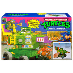 PlayMates TMNT Pizza Thrower Vehicle detailed trim invites kids to inspect authentic styling