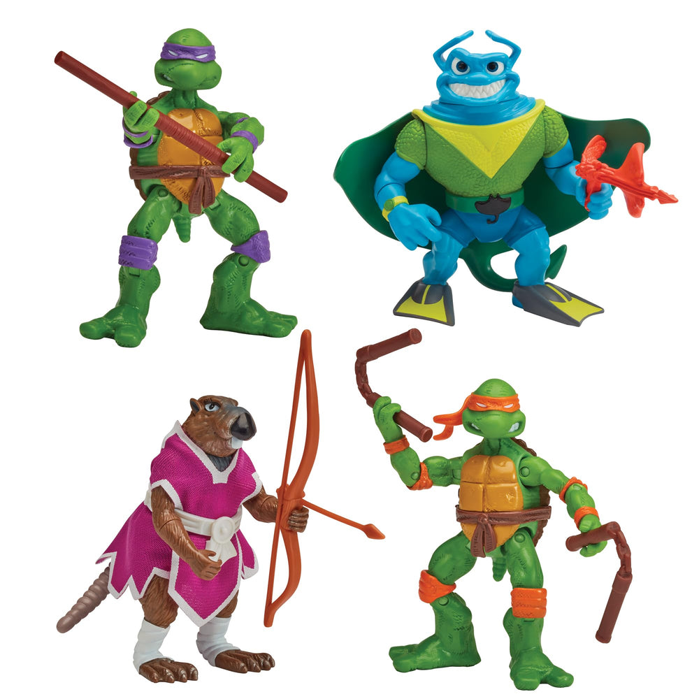 PlayMates TMNT Donatello figure with bo staff for display and imaginative play.