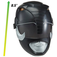 Playmates Toys Black Ranger mask detailed sculpt for faithful cosplay