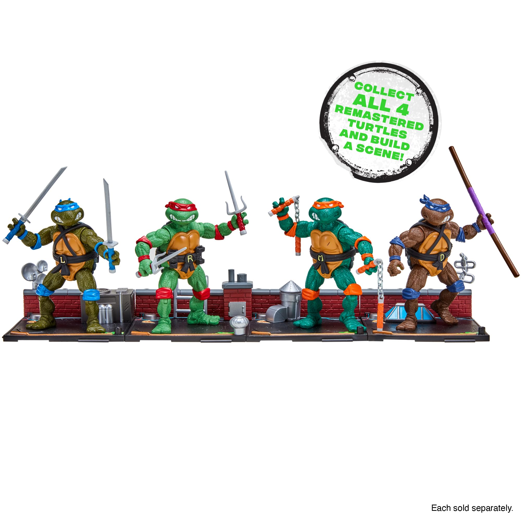 Playmates Toys multi-figure base to build evolving TMNT dioramas.