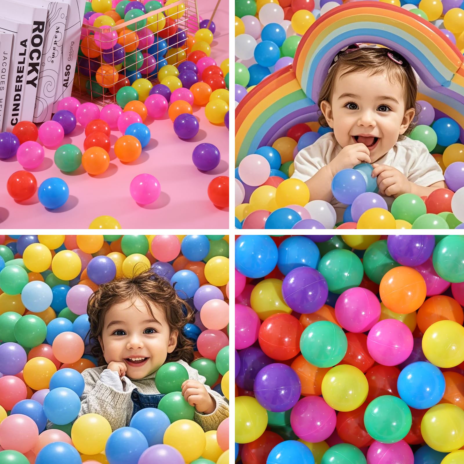 PlayMaty 2.2-inch diameter balls are easy for toddlers to grasp