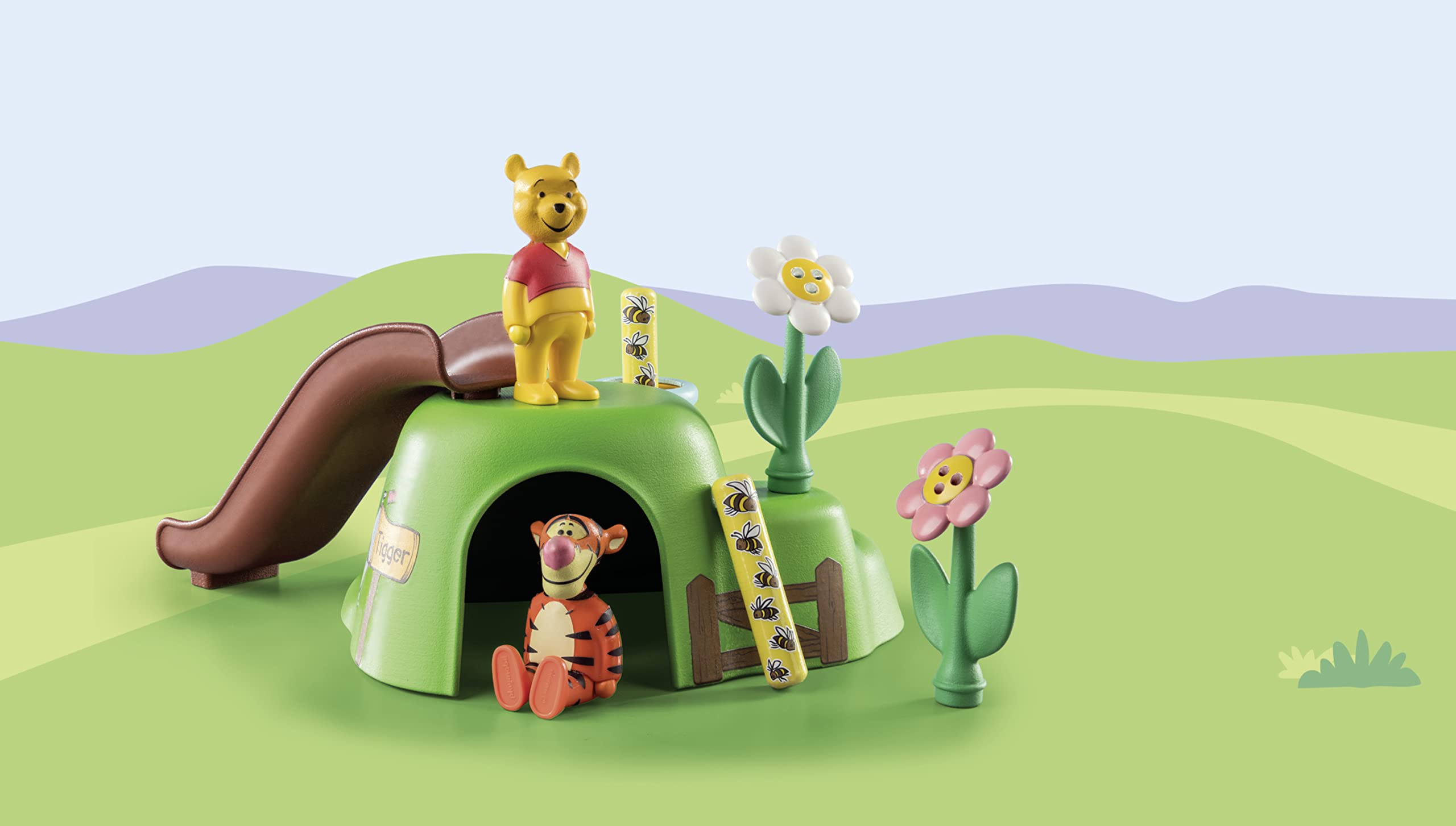 Playmobil 1.2.3 Winnie’s and Tigger’s Bee Garden kid-friendly safety-focused design