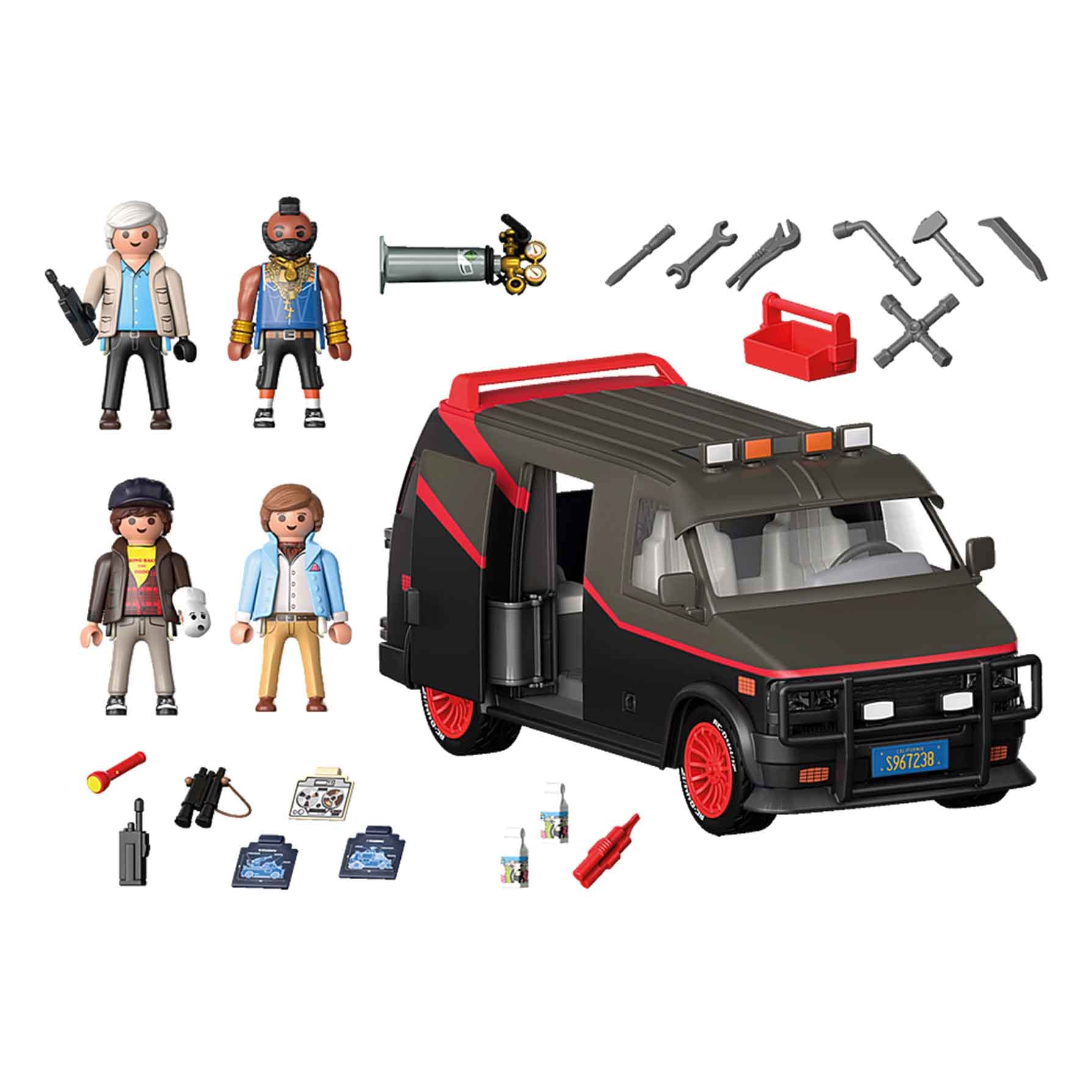 Playmobil A-Team Van with welding equipment ready for on-site repairs