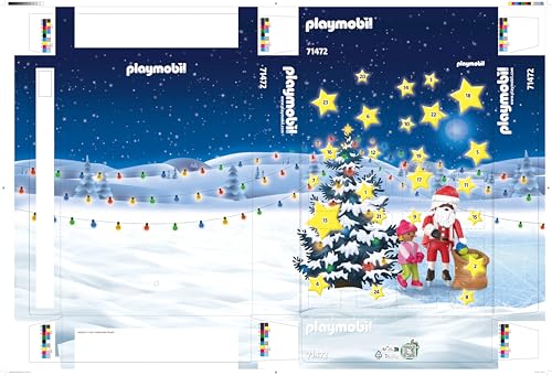 Playmobil Advent Calendar Trip to the Christmas Market has robust parts for durable daily play.
