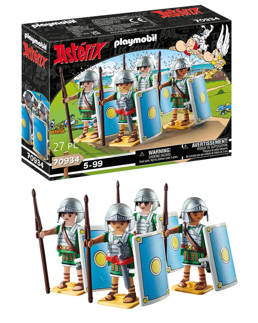 Playmobil Asterix Roman troop four soldiers for imaginative play