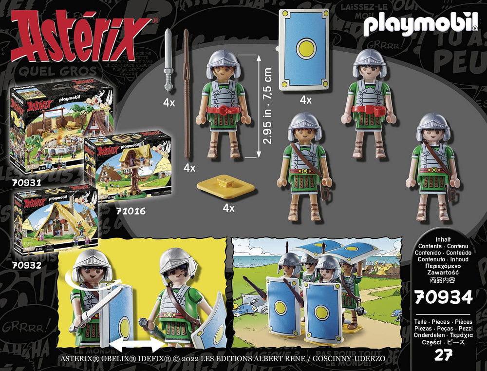 Playmobil Asterix interchangeable faces for varied expressions