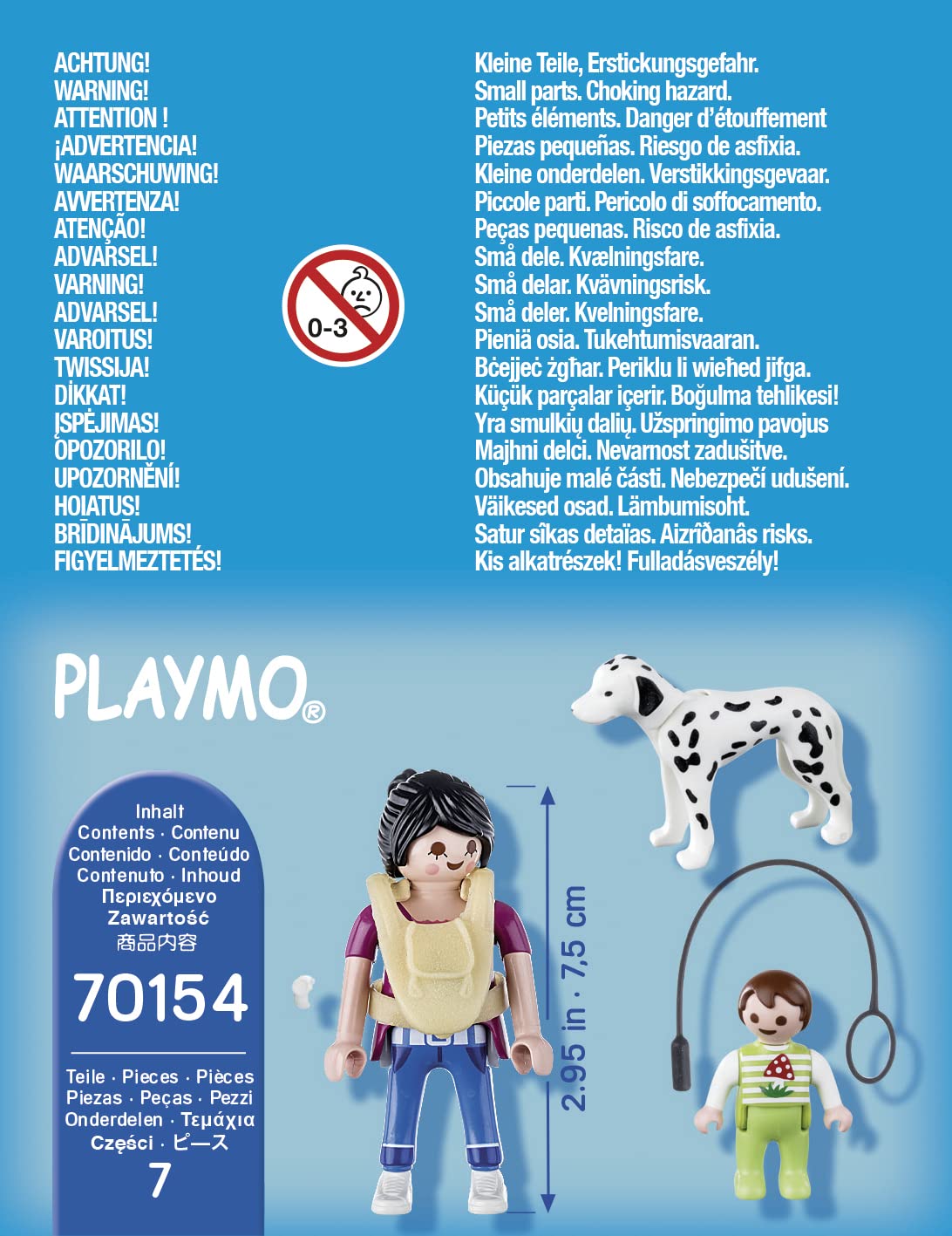 Playmobil Baby Carrier accessory enabling caregiver-child interactions during pretend outings.