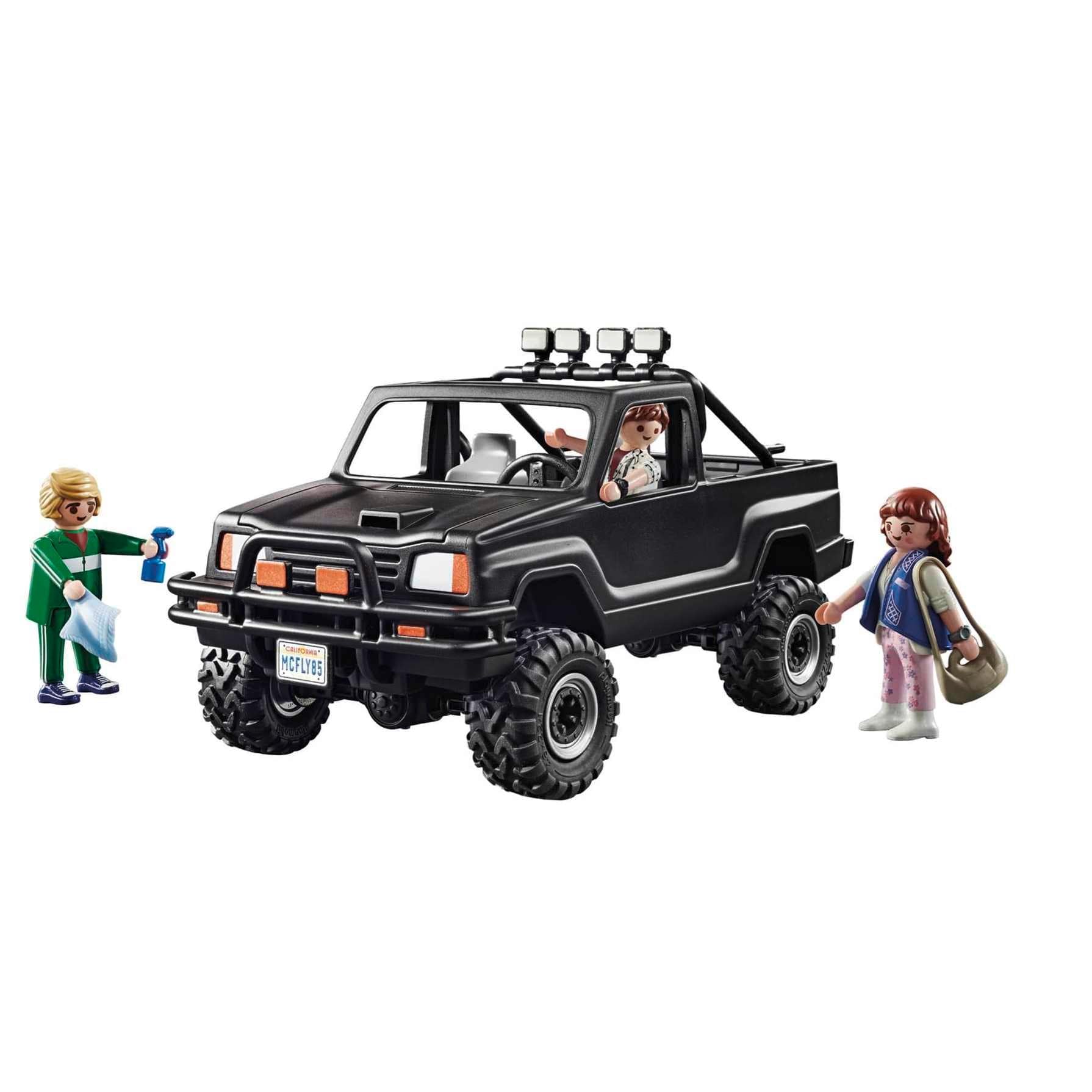 Playmobil Back to The Future Marty’s Pickup Truck side view for storytelling and role-play.