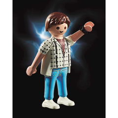 Playmobil Back to The Future pickup truck trunk scene sparks scenario crafting during play.