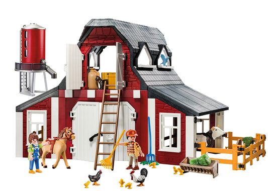 Playmobil Barn with Silo working silo action for realistic feeding