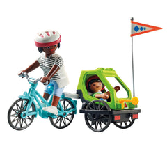 Playmobil Bicycle Excursion: detachable child trailer expands storytelling options