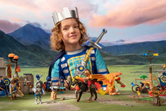 Playmobil Burnham Raiders Tournament scene for storytelling play.