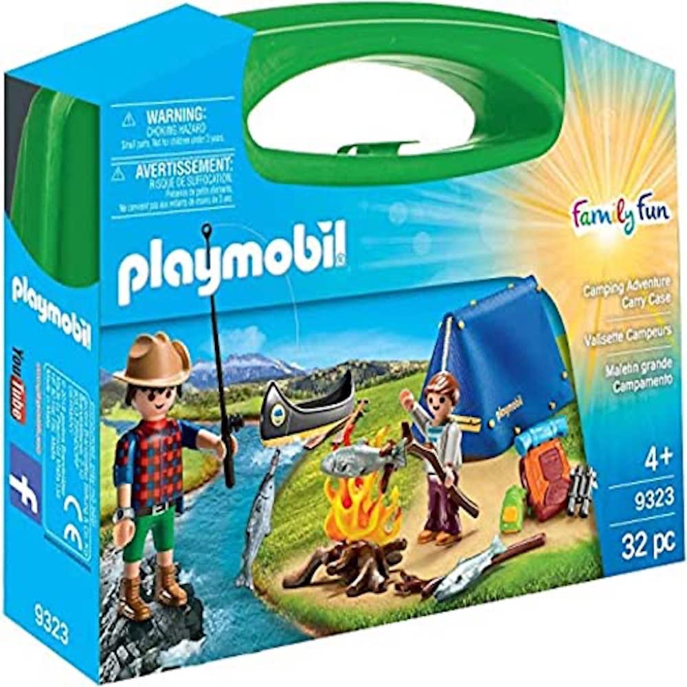 Playmobil Camping Adventure Carry Case open box for quick cleanup and organization.