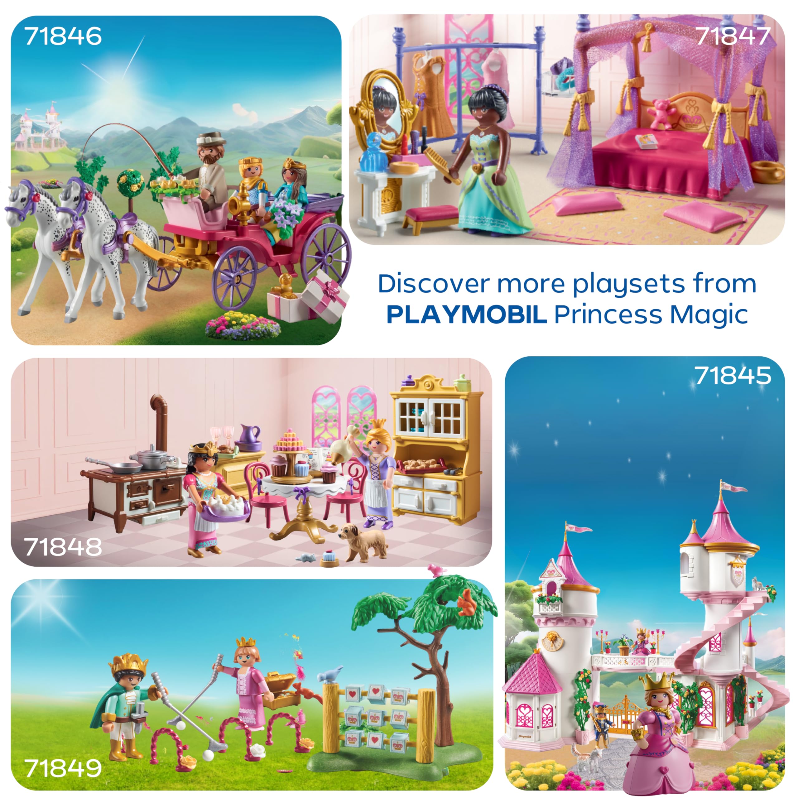 Playmobil Carriage Ride heart harness decorations enhance interactive play