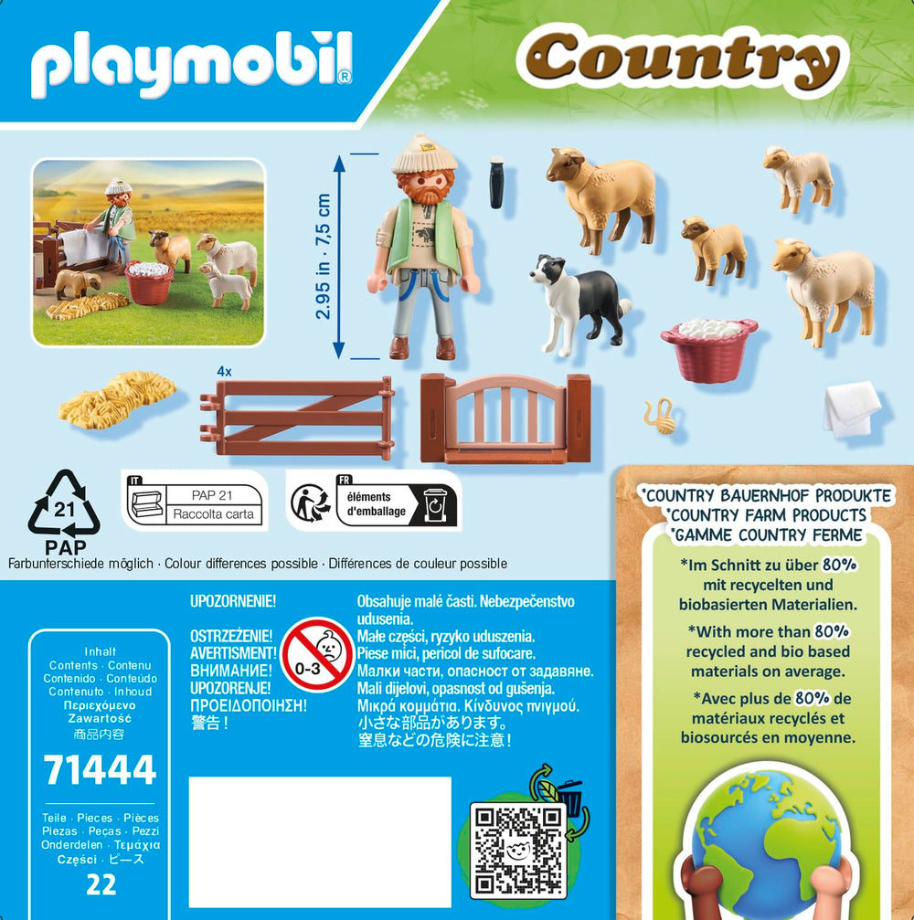 Playmobil 71444 wool basket supports wool collection pretend play