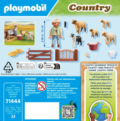 Playmobil 71444 wool basket supports wool collection pretend play
