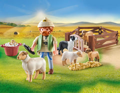 Playmobil 71444 wool shearing action stimulates storytelling and motor skills