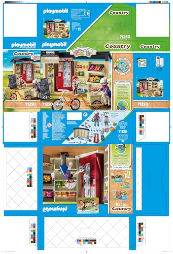 Playmobil Country Farm Shop refrigerated case for organized pretend items.