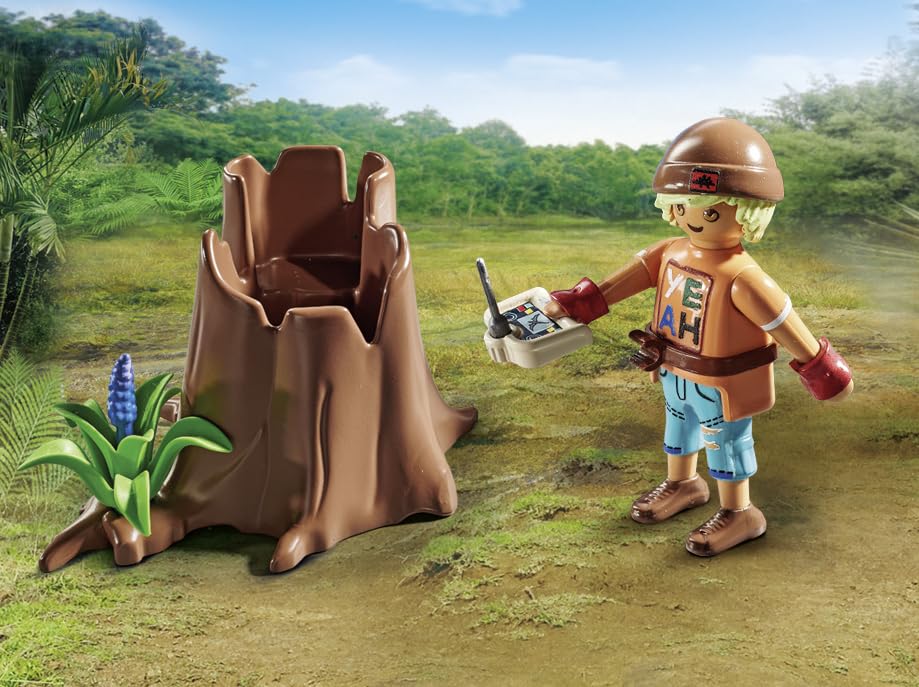 Playmobil Dinos Observatory base plate provides sturdy setup for experiments