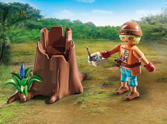 Playmobil Dinos Observatory base plate provides sturdy setup for experiments