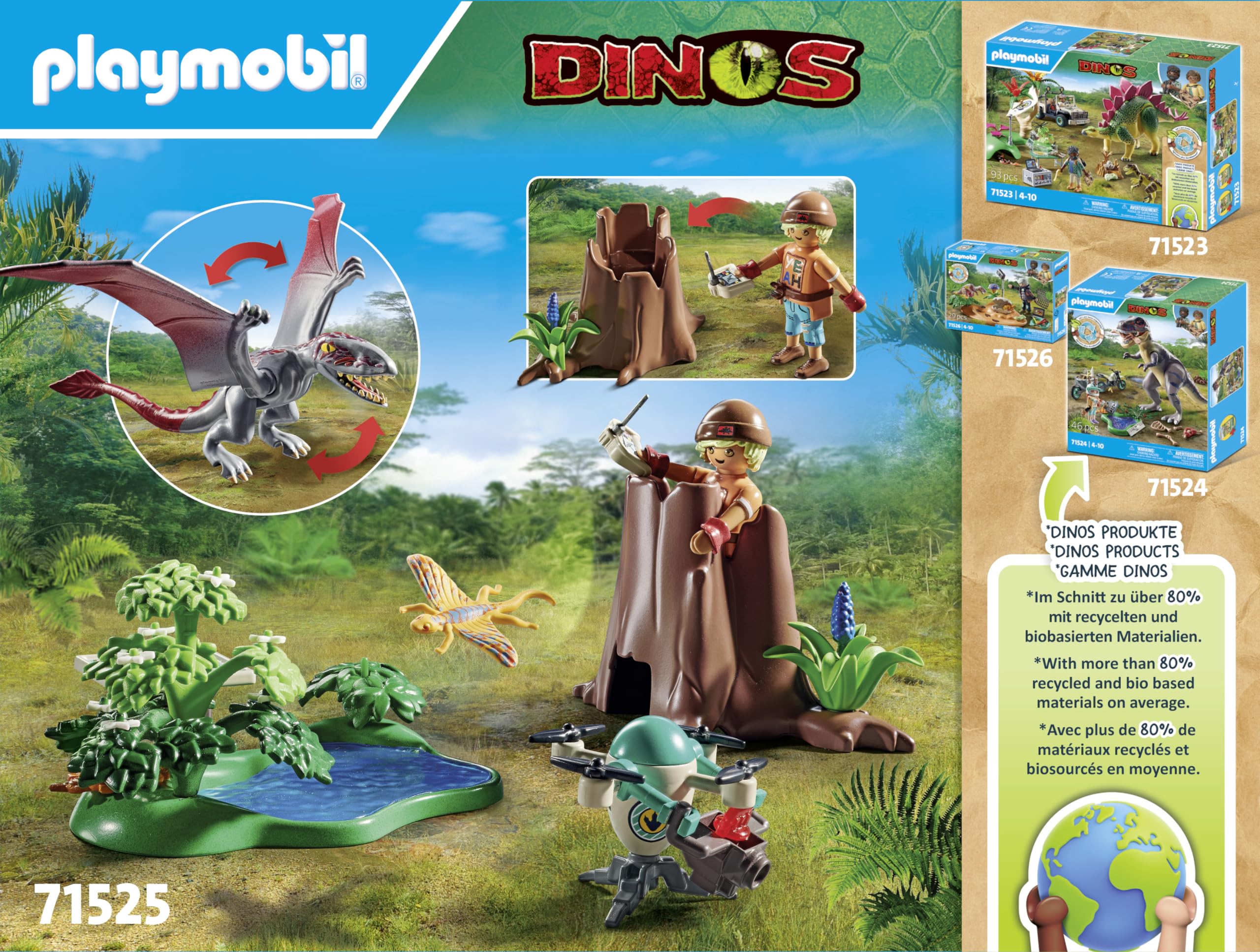Playmobil Dinos Observatory pond adds natural habitat detail for storytelling