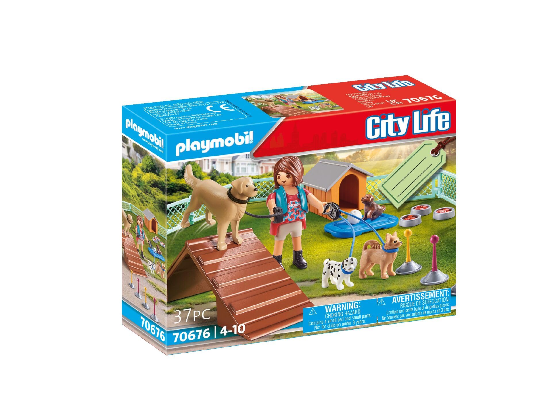 Playmobil Dog Trainer Gift Set gift packaging ready for personalized presents