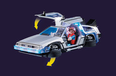 Playmobil Dr. Emmett Brown figure to drive imaginative storytelling.