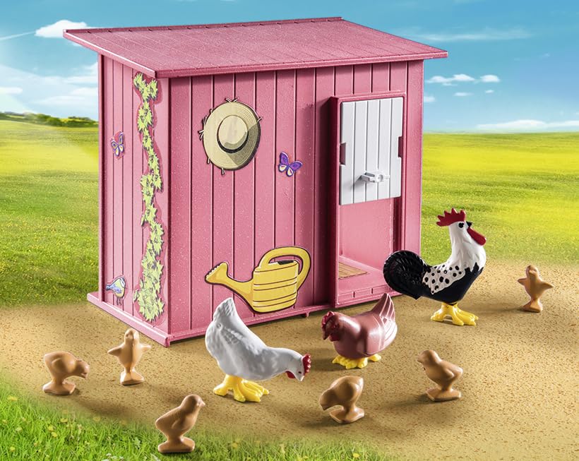 Playmobil Eggs in Coop for easy storage and retrieval during play