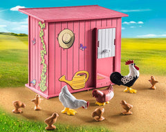Playmobil Eggs in Coop for easy storage and retrieval during play