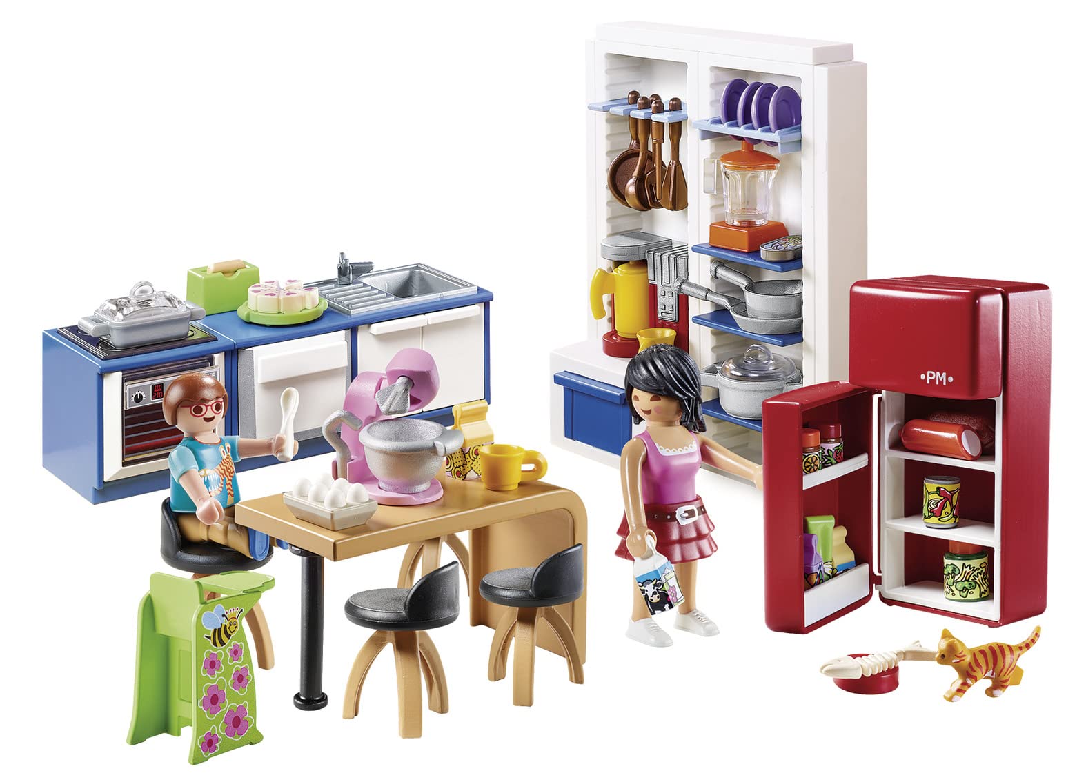 Playmobil Family Kitchen sink with cabinets – organized space for play chores