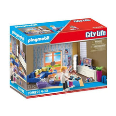 Playmobil Family Room modern house combo shows expanded play space
