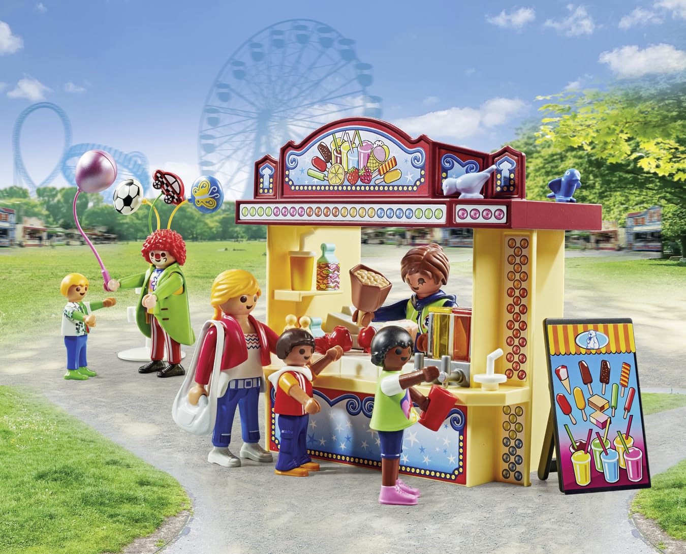 Playmobil Fun Fair balloons brighten playtime with color and festivity.