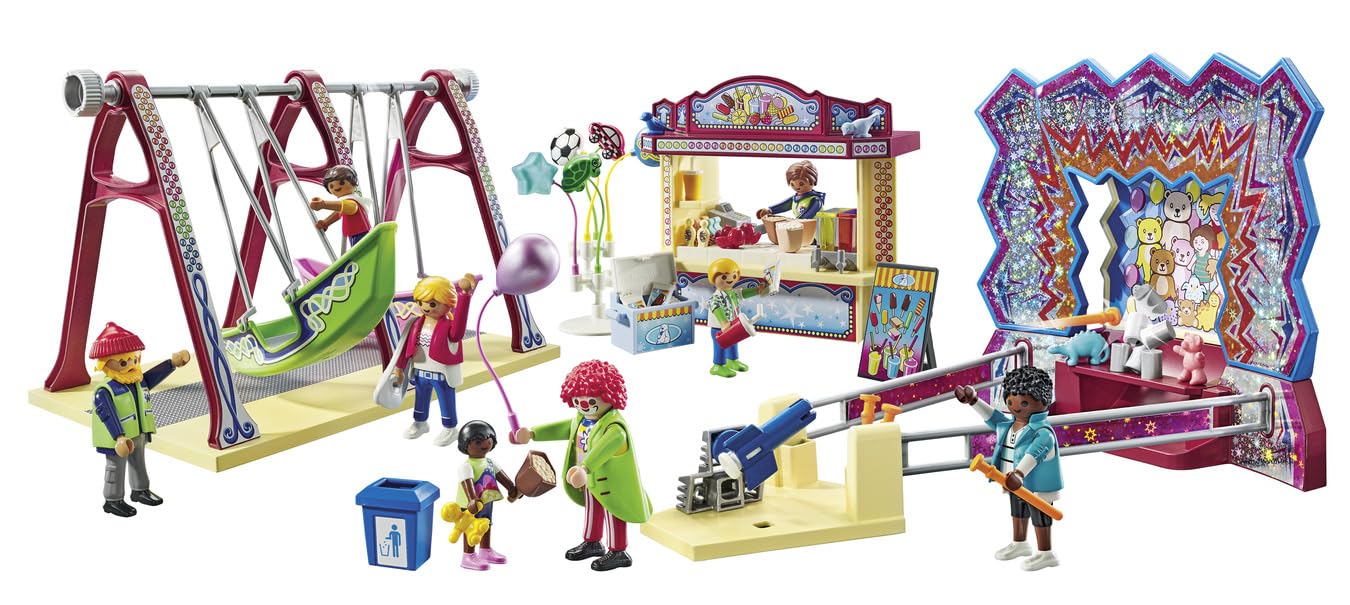 Playmobil Fun Fair figures enable versatile storytelling and interaction.