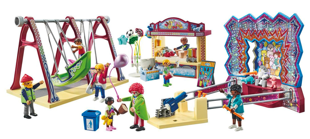 Playmobil Fun Fair figures enable versatile storytelling and interaction.
