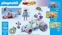Playmobil Funstars Racing Unicorn car body with magical design