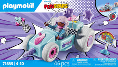 Playmobil Funstars Racing Unicorn figure and helmet ready for racing