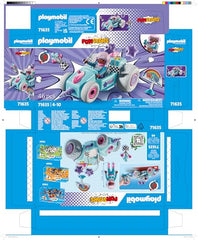 Playmobil Funstars Racing Unicorn tail with sparkles adds magic