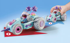 Playmobil Funstars Racing Unicorn wow sign sparks imagination