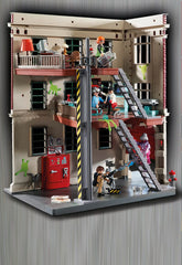Playmobil Ghostbusters Stantz near the library Ghost for storytelling