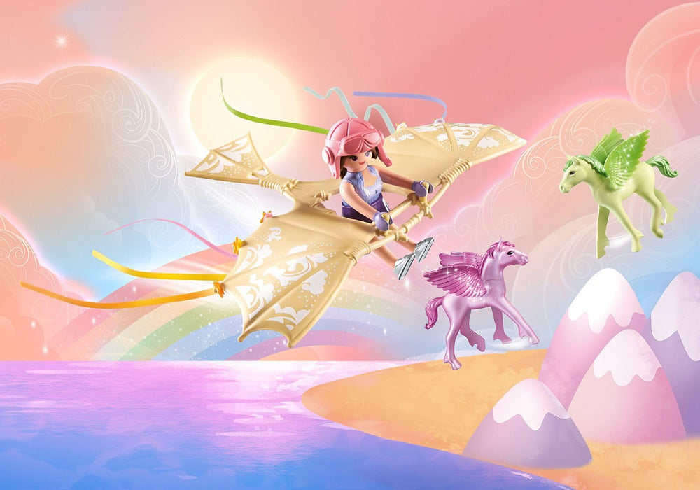 Playmobil Glider with Colorful Streamers sparks vivid flying lessons.