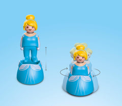 Playmobil Junior Cinderella Castle prince figure adds storytelling opportunities.