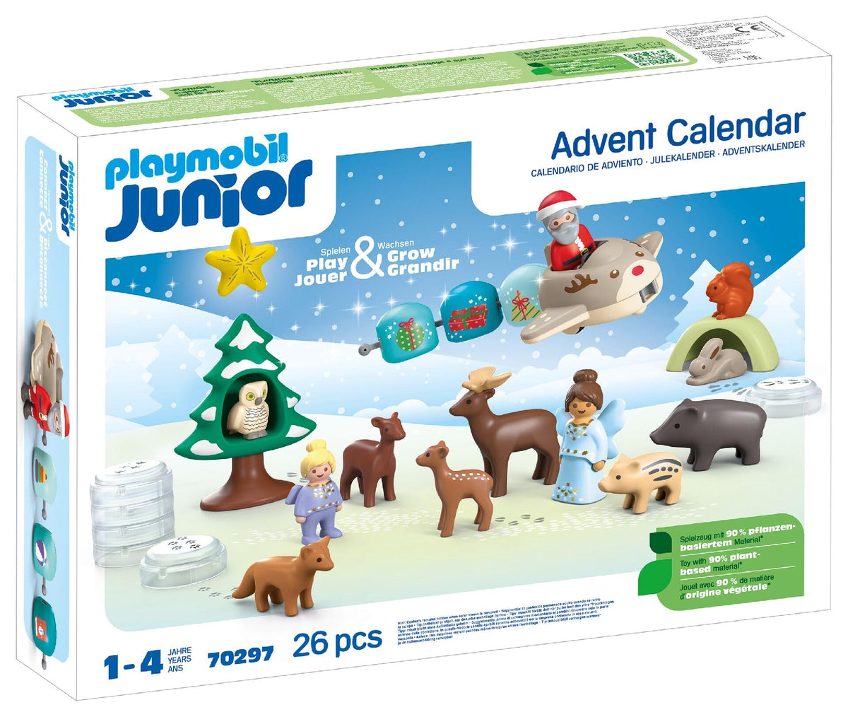 Playmobil Junior Snowy Christmas door figures inspire imaginative daily play