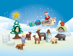 Playmobil Junior Snowy Christmas door animals invite forest storytelling adventures