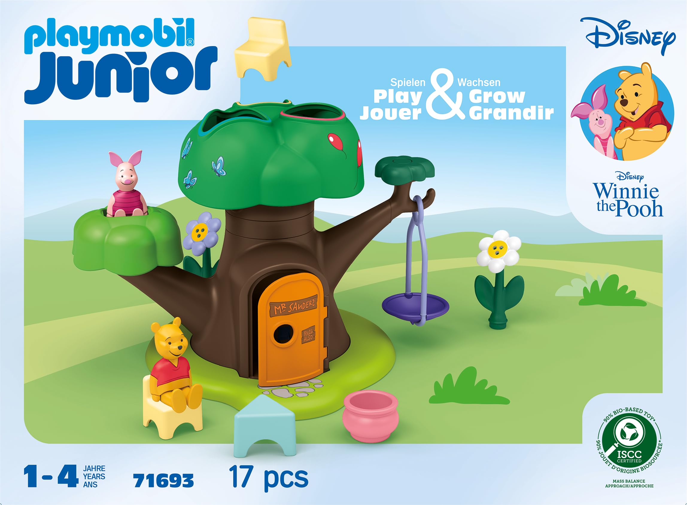 Playmobil Junior shape sorting trunk for color and shape matching.