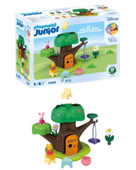 Playmobil Junior Winnie the Pooh tree house swing for imaginative play.