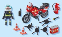 Playmobil luggage box side attachment expands mission gear.