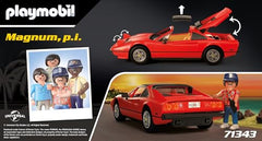 Playmobil Magnum P.I. Ferrari 308GT detailed paintwork for display