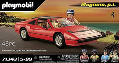 Playmobil Magnum P.I. Ferrari 308GT headlights open at a press for drama
