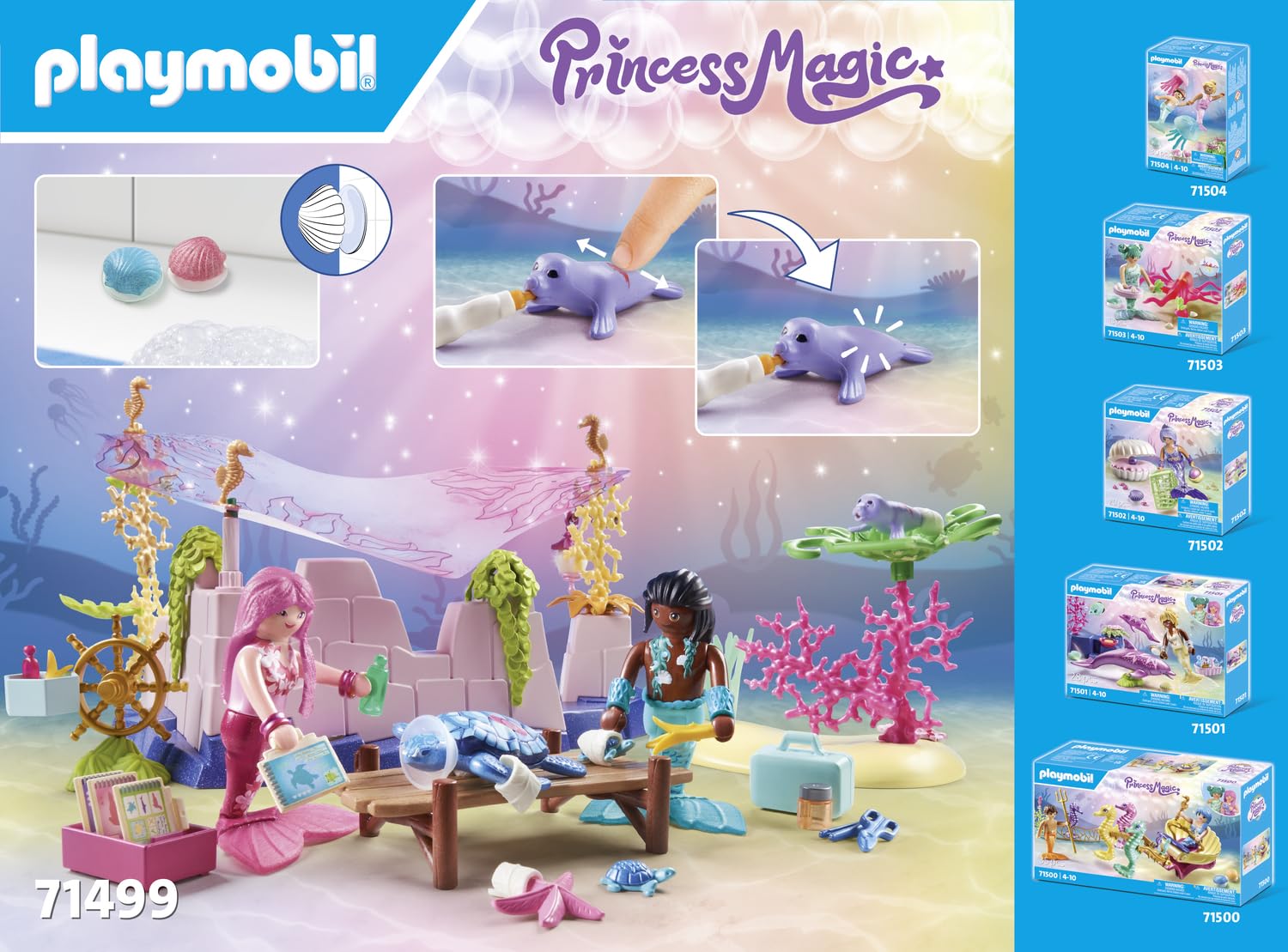 Playmobil Mermaid Animal Care two figures ready for imaginative adventures