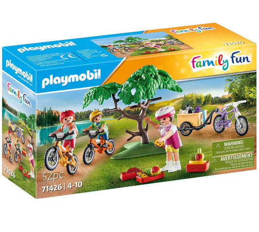 Playmobil Mountain Bike Tour child figure 1 wearing helmet ready to ride.